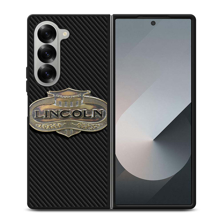 LINCOLN MOTOR LOGO CARBON Samsung Galaxy Z Fold 6 Case Cover