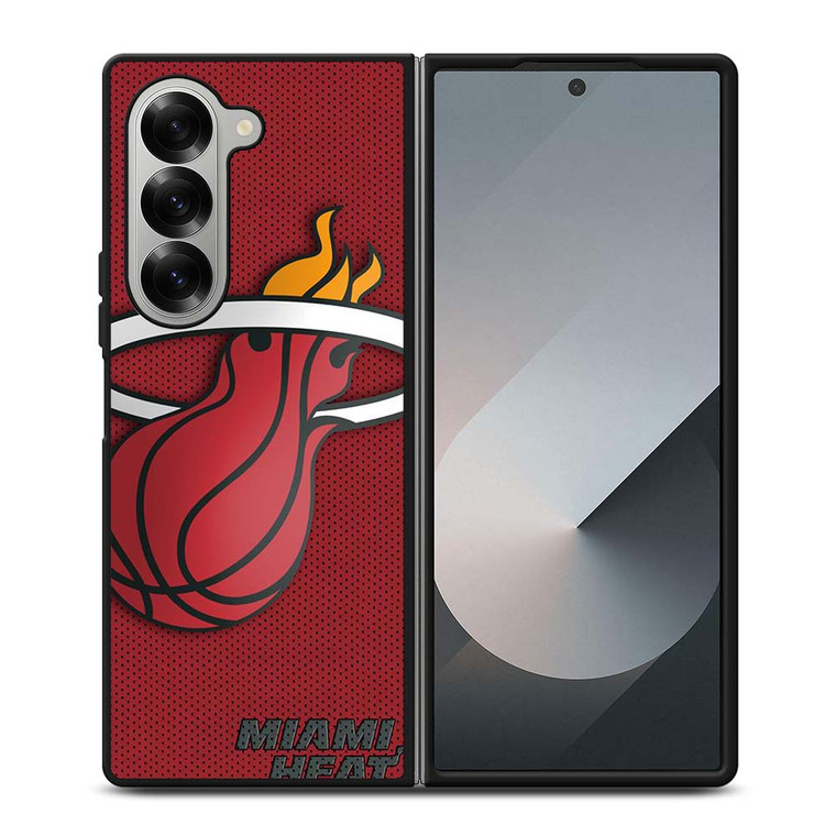 LOGO MIAMI HEAT BASKETBALL Samsung Galaxy Z Fold 6 Case Cover