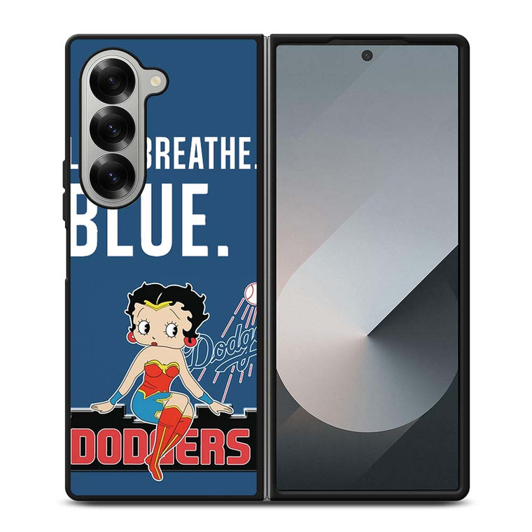 LOS ANGELES BETTY BOOP DODGERS Samsung Galaxy Z Fold 6 Case Cover