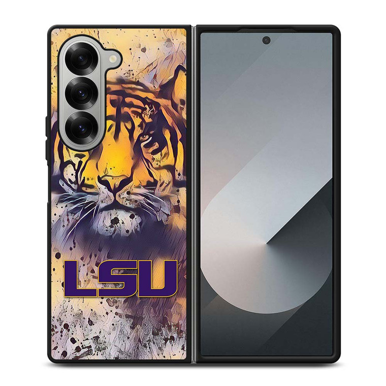 LSU TIGERS ART LOGO Samsung Galaxy Z Fold 6 Case Cover