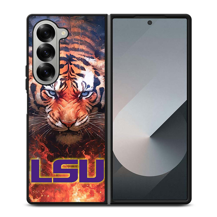 LSU TIGERS LOGO LOUISIANA STATE UNIVERSITY ICON Samsung Galaxy Z Fold 6 Case Cover