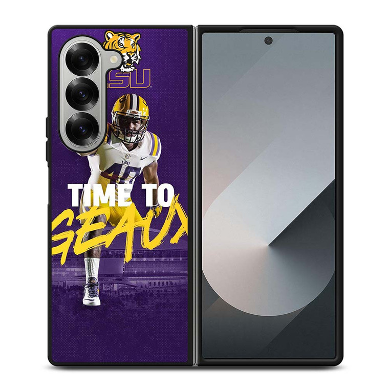 LSU TIGERS TIME TO GEAUX Samsung Galaxy Z Fold 6 Case Cover