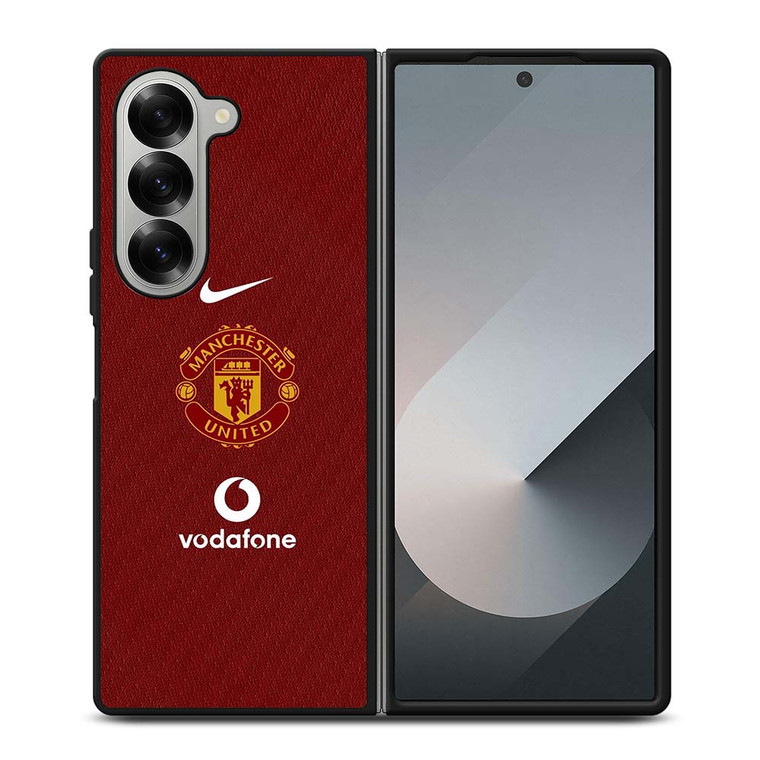 MANCHESTER UNITED FC LOGO FOOTBALL VODAFONE JERSEY Samsung Galaxy Z Fold 6 Case Cover