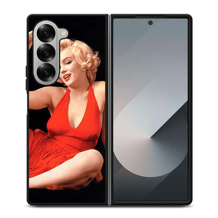 MARILYN MONROE RED DRESS Samsung Galaxy Z Fold 6 Case Cover