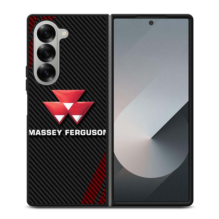 MASSEY FERGUSON CARBON LOGO Samsung Galaxy Z Fold 6 Case Cover