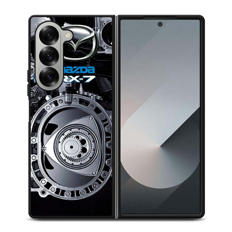 MAZDA RX-7 CAR ROTARY ENGINE Samsung Galaxy Z Fold 6 Case Cover