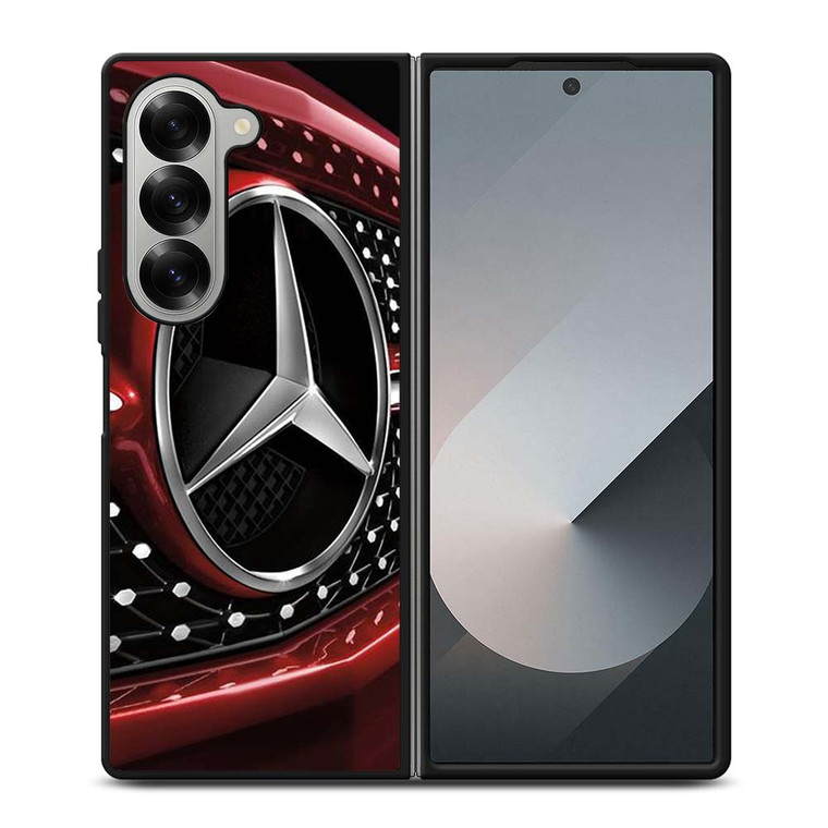 MERCEDES BENZ LOGO RED ICON Samsung Galaxy Z Fold 6 Case Cover MERCEDES BENZ LOGO RED ICON Samsung Galaxy Z Fold 6 Case Cover