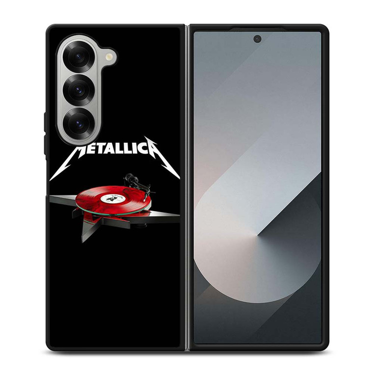 METALLICA BAND LOGO TURNTABLE Samsung Galaxy Z Fold 6 Case Cover