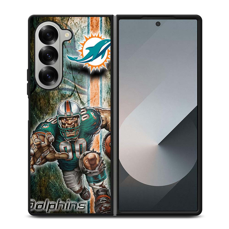 MIAMI DOLPHINS FOOTBALL Samsung Galaxy Z Fold 6 Case Cover