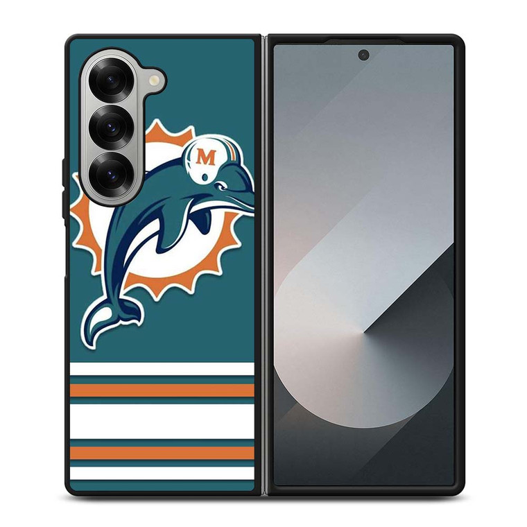 MIAMI DOLPHINS logo Samsung Galaxy Z Fold 6 Case Cover