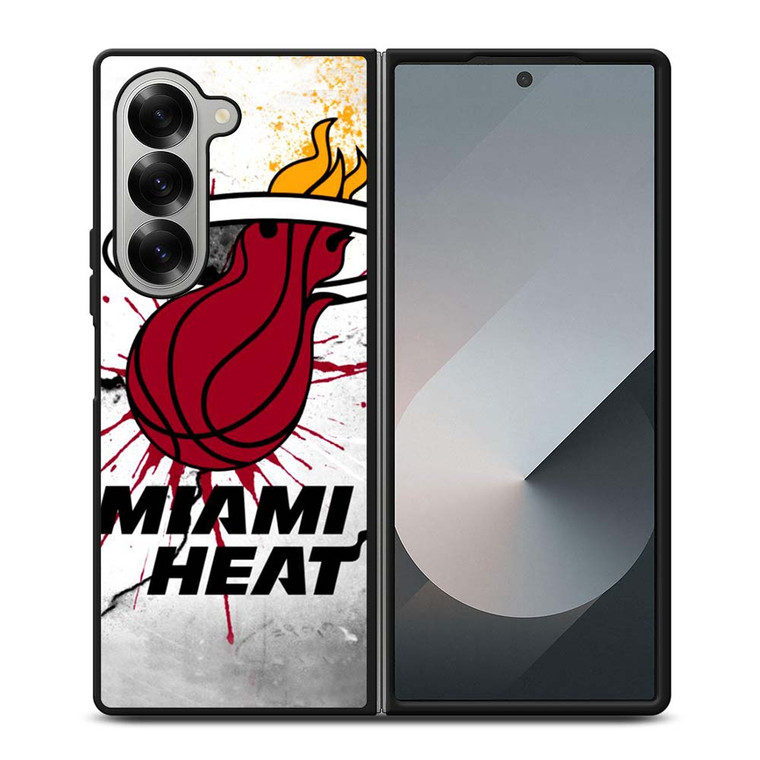 MIAMI HEAT ART LOGO Samsung Galaxy Z Fold 6 Case Cover