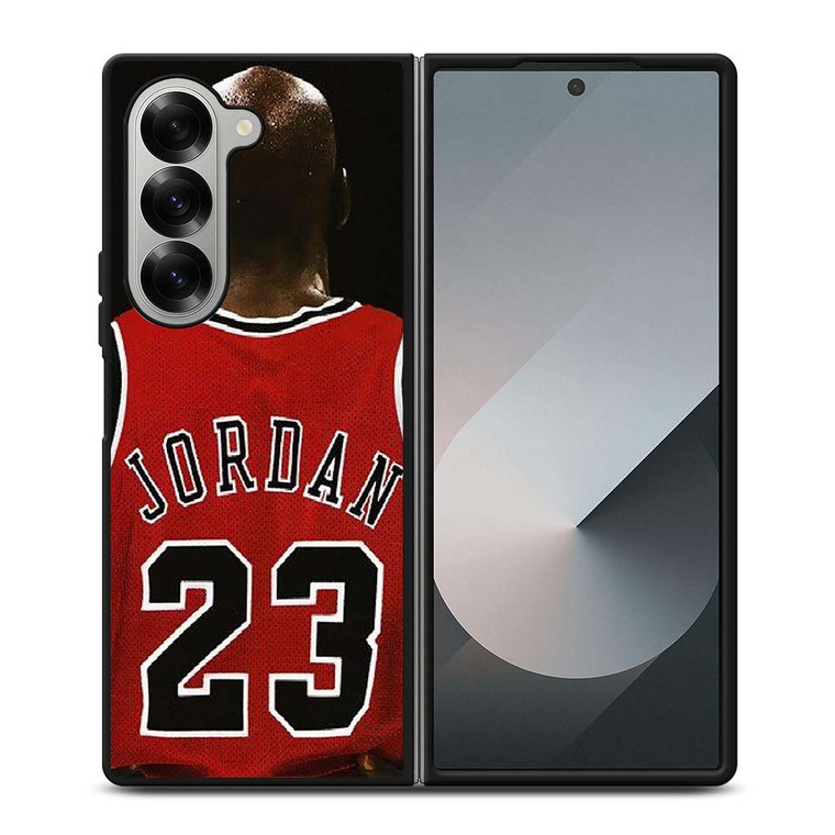 MICHAEL JORDAN 23 JERSEY Samsung Galaxy Z Fold 6 Case Cover
