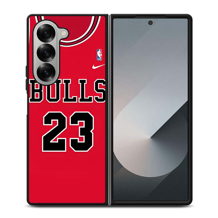 MICHAEL JORDAN CHICAGO BULLS 23 JERSEY Samsung Galaxy Z Fold 6 Case Cover