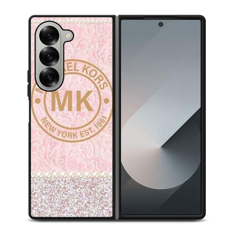 MICHAEL KORS MK LOGO PINK Samsung Galaxy Z Fold 6 Case Cover
