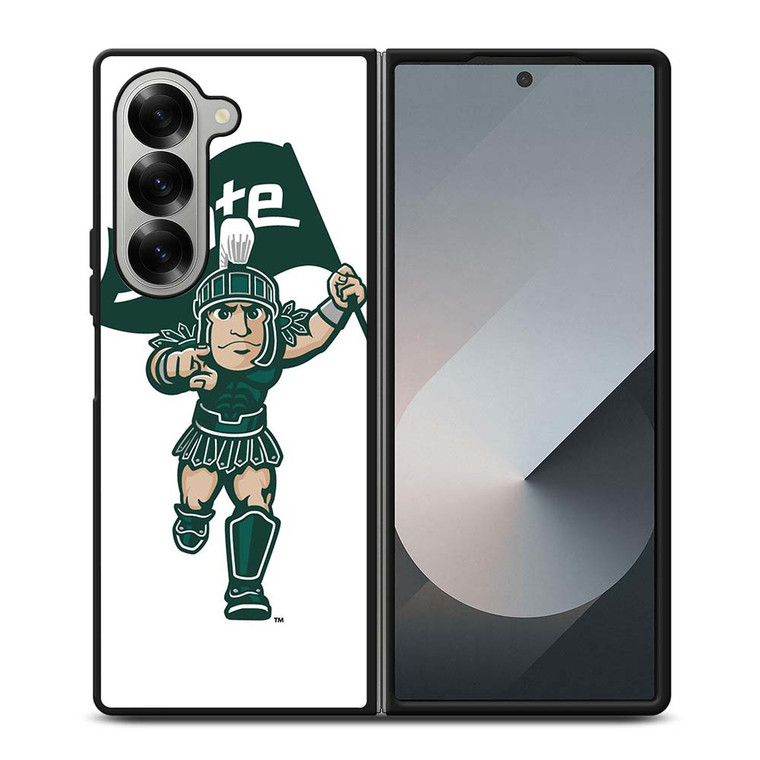 MICHIGAN STATE SPARTANS LOGO FOOTBALL MASCOT Samsung Galaxy Z Fold 6 Case Cover