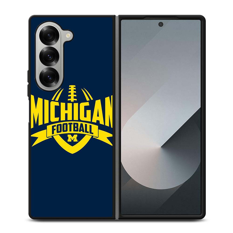 MICHIGAN WOLVERINES LOGO COLLEGE FOOTBALL TEAM Samsung Galaxy Z Fold 6 Case Cover