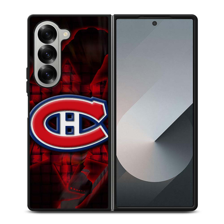 MONTREAL CANADIENS RED GLOW SYMBOL Samsung Galaxy Z Fold 6 Case Cover