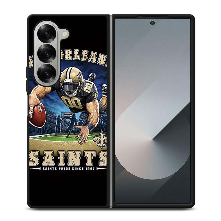 NEW ORLEANS SAINTS NFL ART Samsung Galaxy Z Fold 6 Case Cover