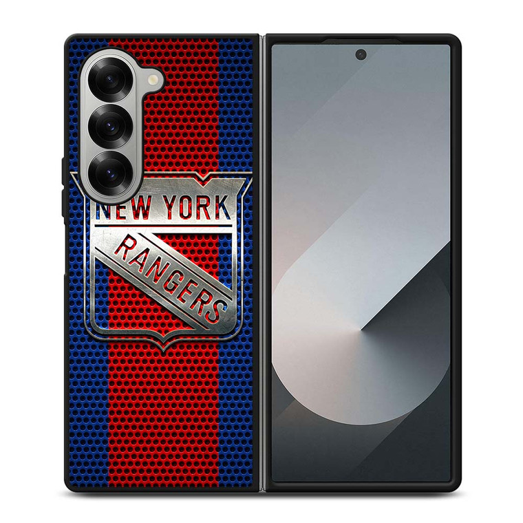 NEW YORK RANGERS LOGO METAL Samsung Galaxy Z Fold 6 Case Cover
