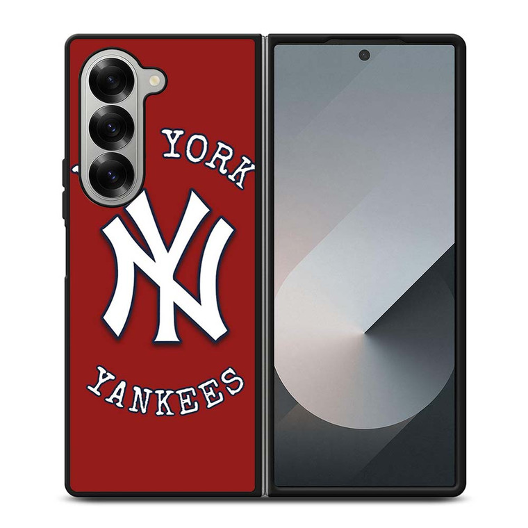 NEW YORK YANKEES BASEBALL LOGO RED Samsung Galaxy Z Fold 6 Case Cover
