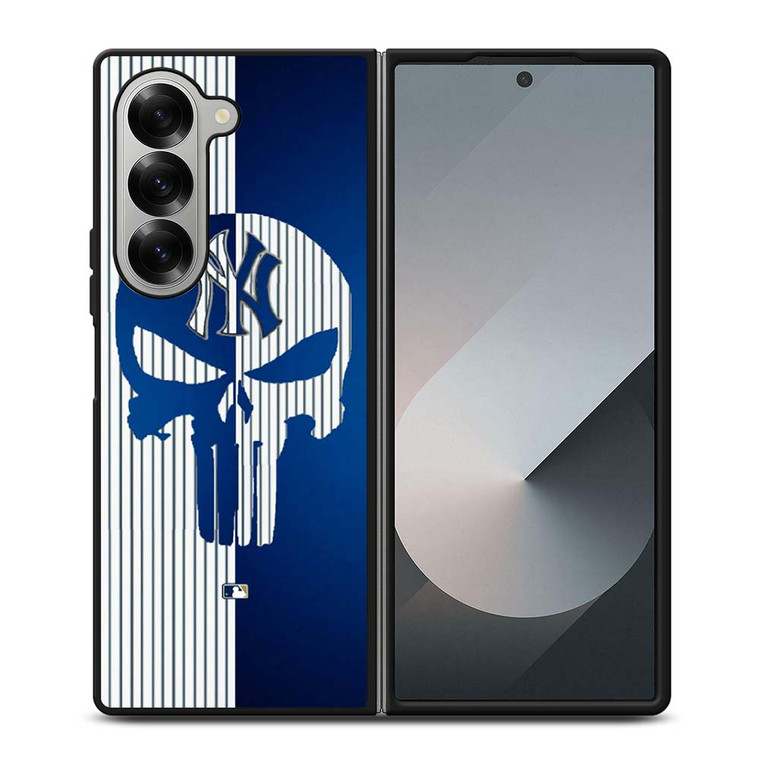 NEW YORK YANKEES SKULL PUNISHER Samsung Galaxy Z Fold 6 Case Cover