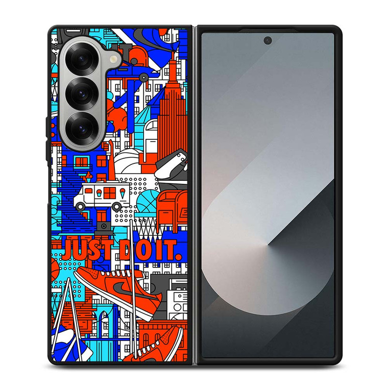 NIKE JUST DO IT ART COLLAGE Samsung Galaxy Z Fold 6 Case Cover