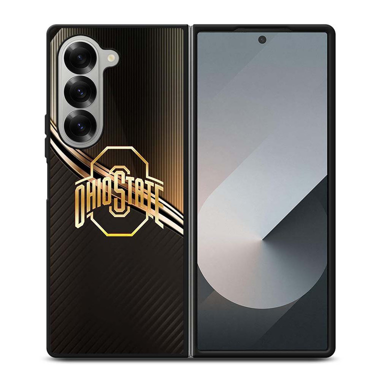 OHIO STATE FOOTBALL GOLD LOGO Samsung Galaxy Z Fold 6 Case Cover