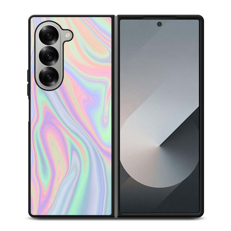 PASTEL COLOR ABSTRACT LIQUID Samsung Galaxy Z Fold 6 Case Cover