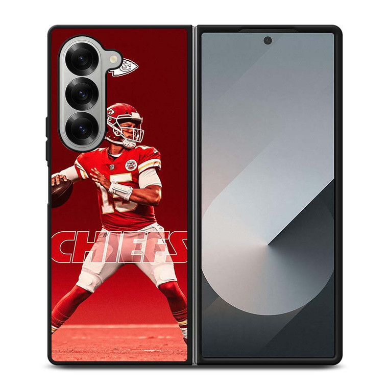 PATRICK MAHOMES KANSAS CITY CHIEFS 15 Samsung Galaxy Z Fold 6 Case Cover