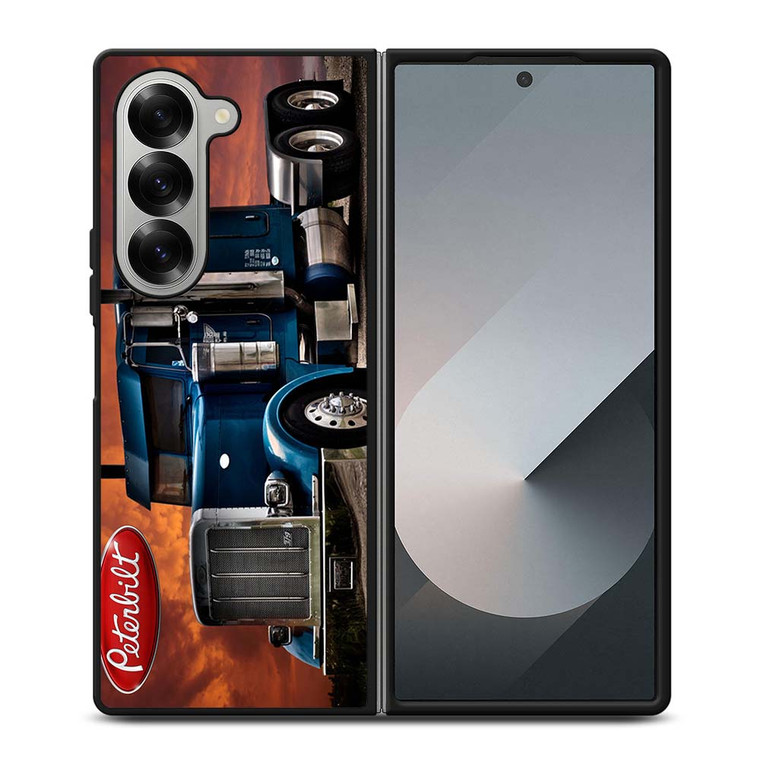 PETERBILT TRUCK BLUE Samsung Galaxy Z Fold 6 Case Cover