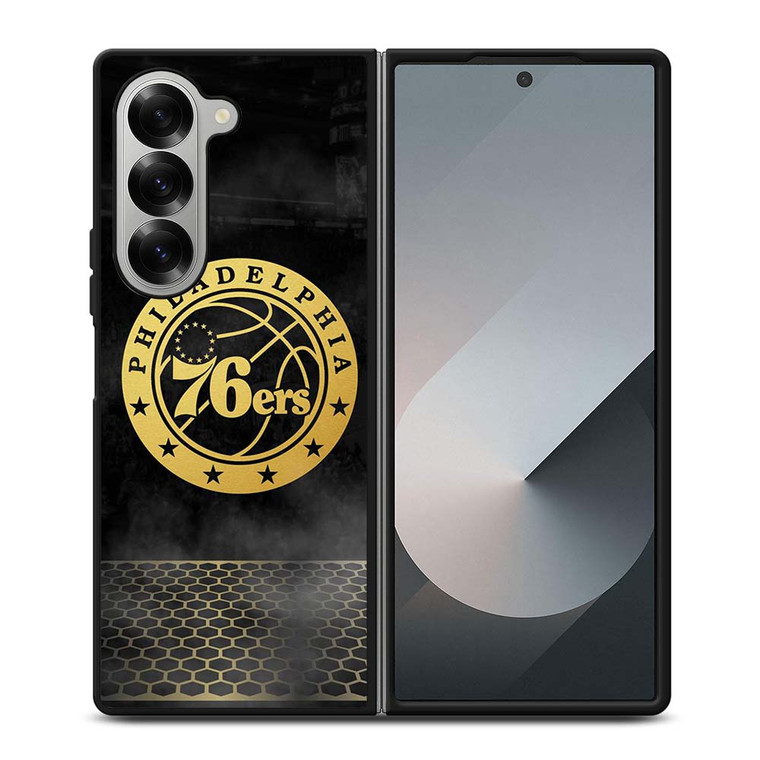 PHILADELPHIA 76ERS GOLD LOGO Samsung Galaxy Z Fold 6 Case Cover