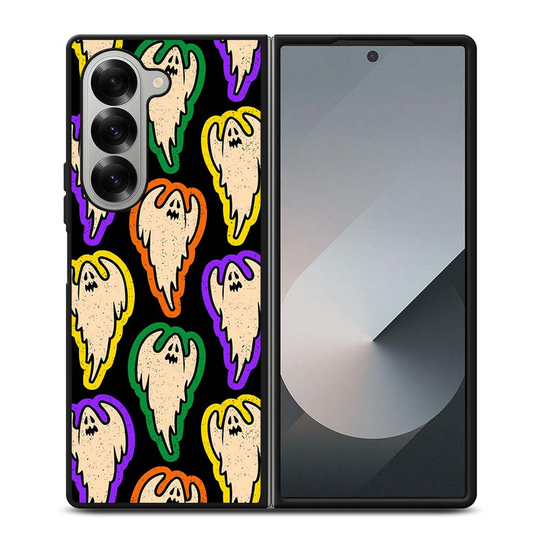 PLAYFUL HALLOWEEN GHOST PATTERN Samsung Galaxy Z Fold 6 Case Cover