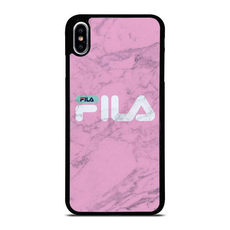 FILA SPORT PINK MARBLE LOGO iPhone XS Max Case Cover