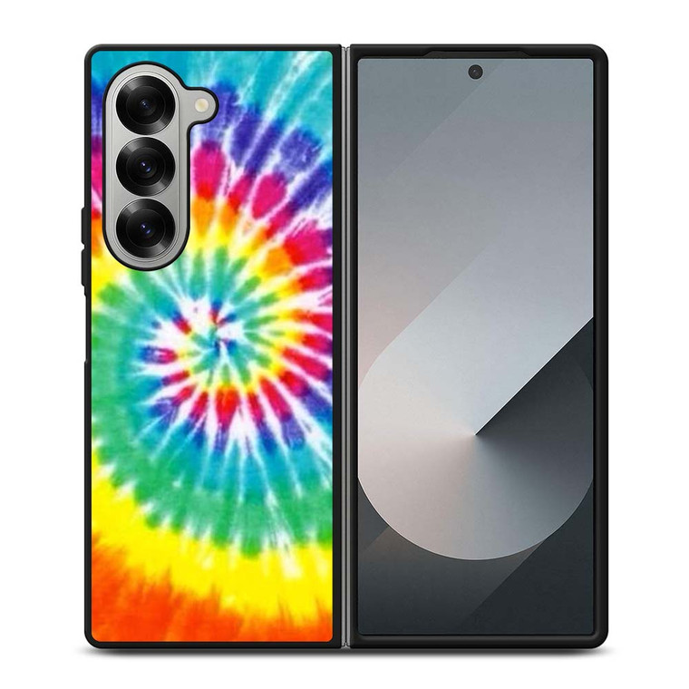 RAINBOW TIE DYE PATTERN Samsung Galaxy Z Fold 6 Case Cover