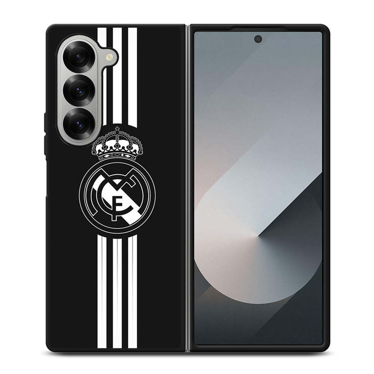 REAL MADRID FC BLACK LOGO Samsung Galaxy Z Fold 6 Case Cover