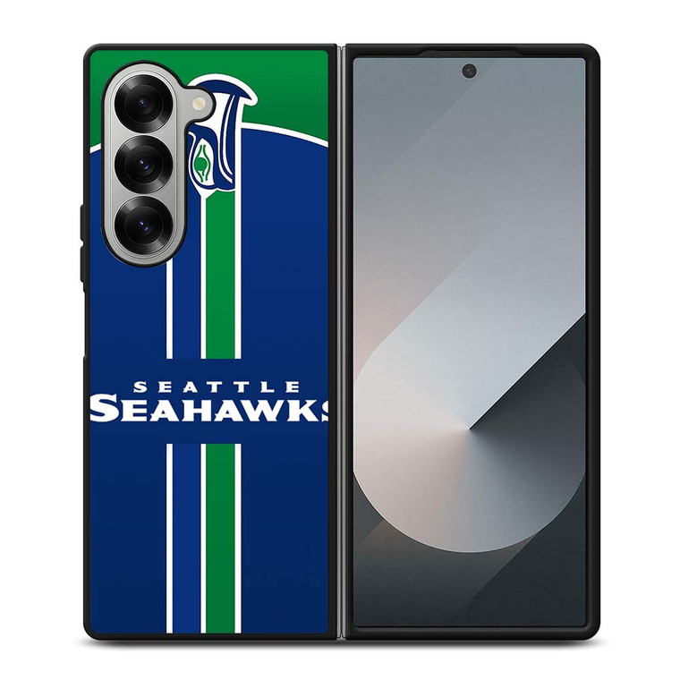 SEATTLE SEAHAWKS VERTICAL LOGO Samsung Galaxy Z Fold 6 Case Cover