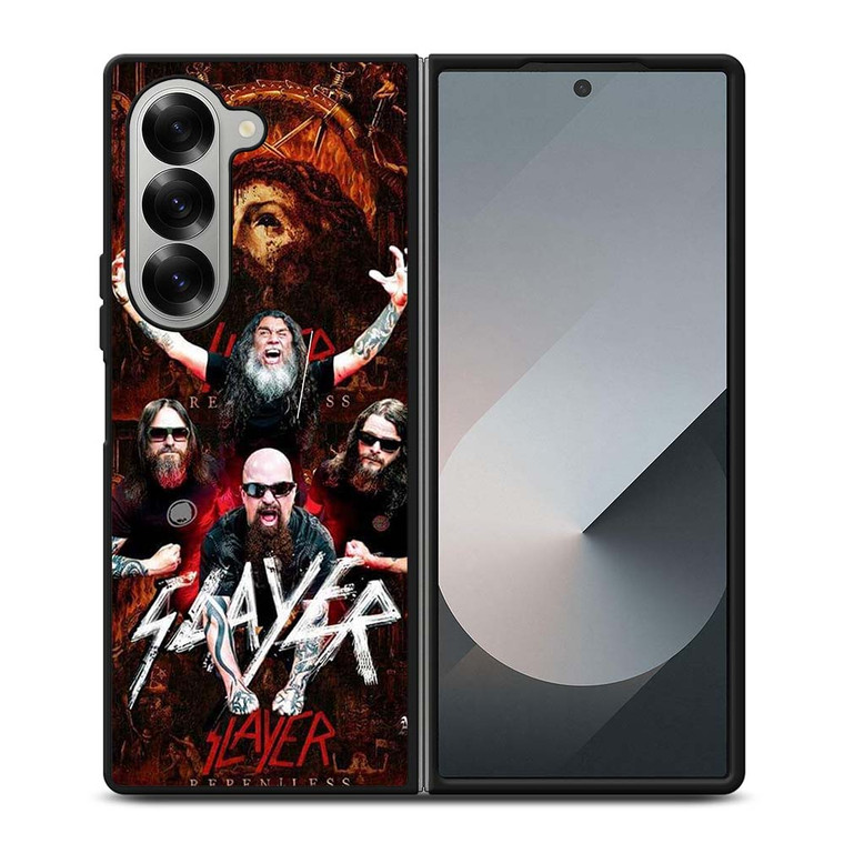 SLAYER METAL BAND POSTER Samsung Galaxy Z Fold 6 Case Cover