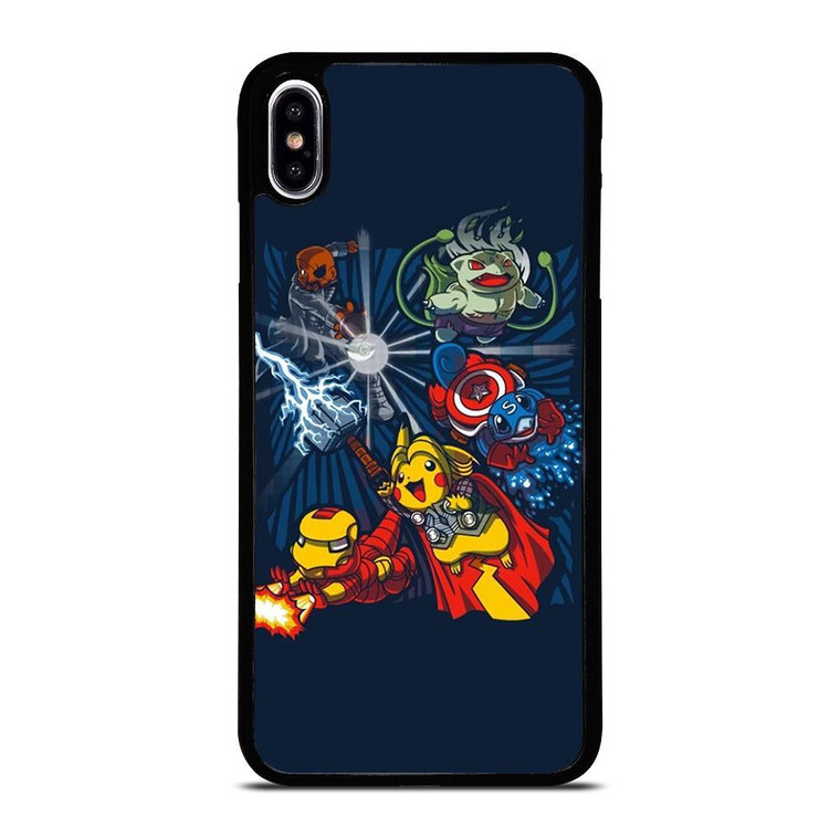 POKEMON AVENGERS CUTE iPhone XS Max Case Cover