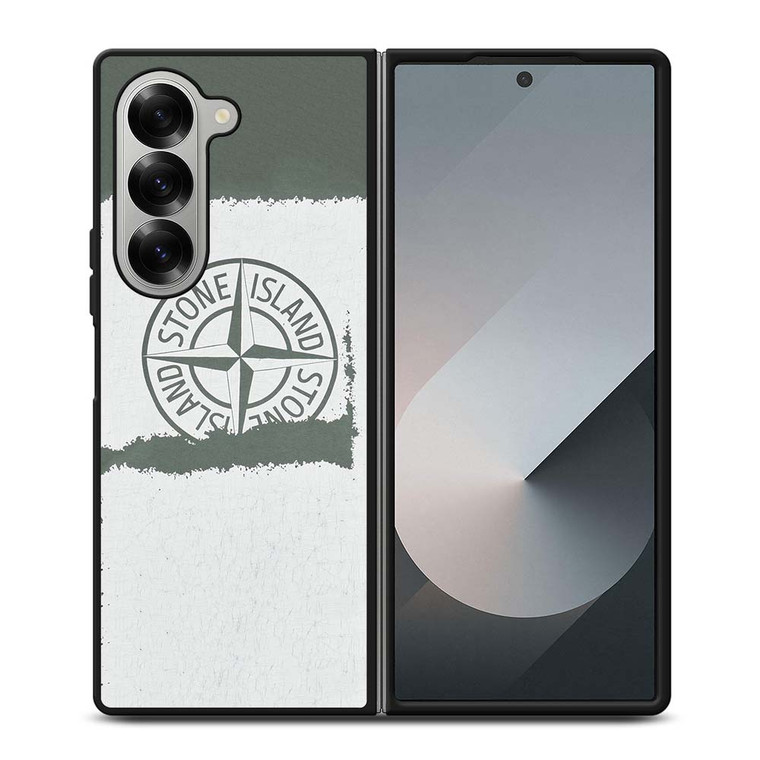 STONE ISLAND LOGO SCRATCHED Samsung Galaxy Z Fold 6 Case Cover