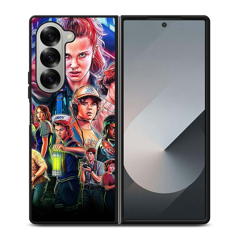 STRANGER THINGS CHARACTERS ART Samsung Galaxy Z Fold 6 Case Cover
