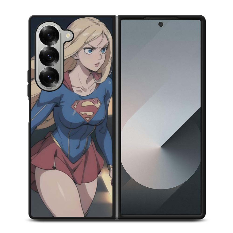 SUPER GIRL CARTOON MANGA ANIME Samsung Galaxy Z Fold 6 Case Cover