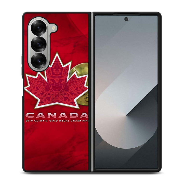 TEAM CANADA HOCKEY LOGO MARBLE Samsung Galaxy Z Fold 6 Case Cover
