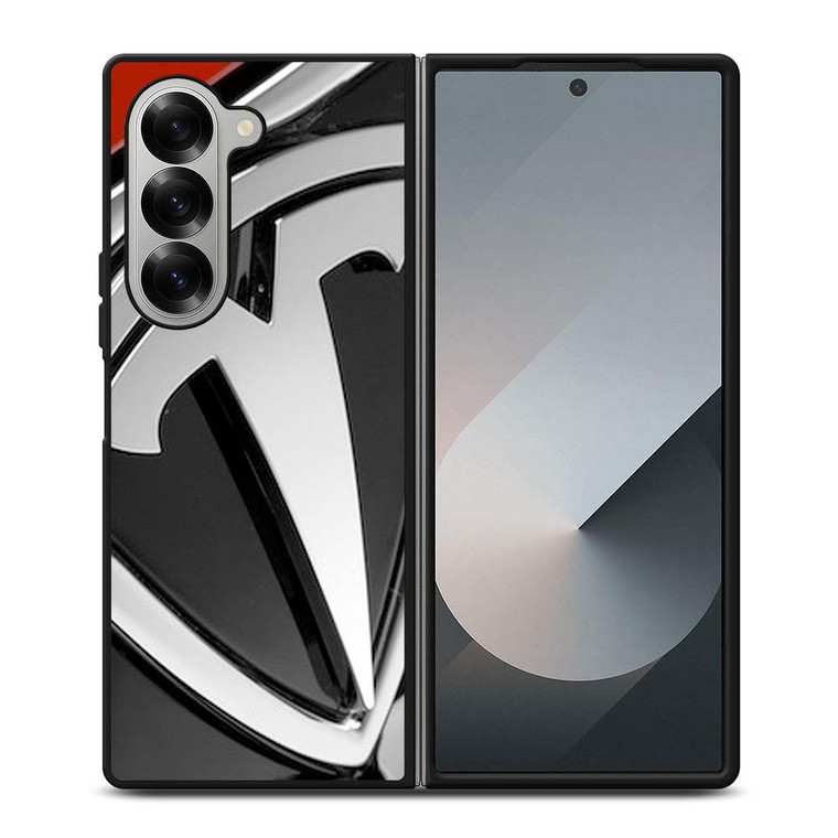 TESLA MOTOR EMBLEM LOGO Samsung Galaxy Z Fold 6 Case Cover