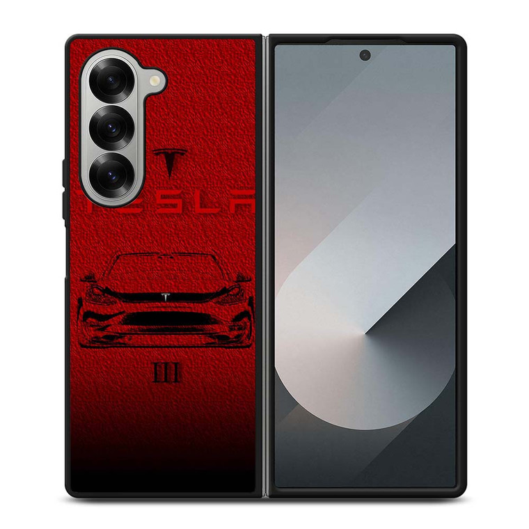 TESLA MOTORS ICON Samsung Galaxy Z Fold 6 Case Cover