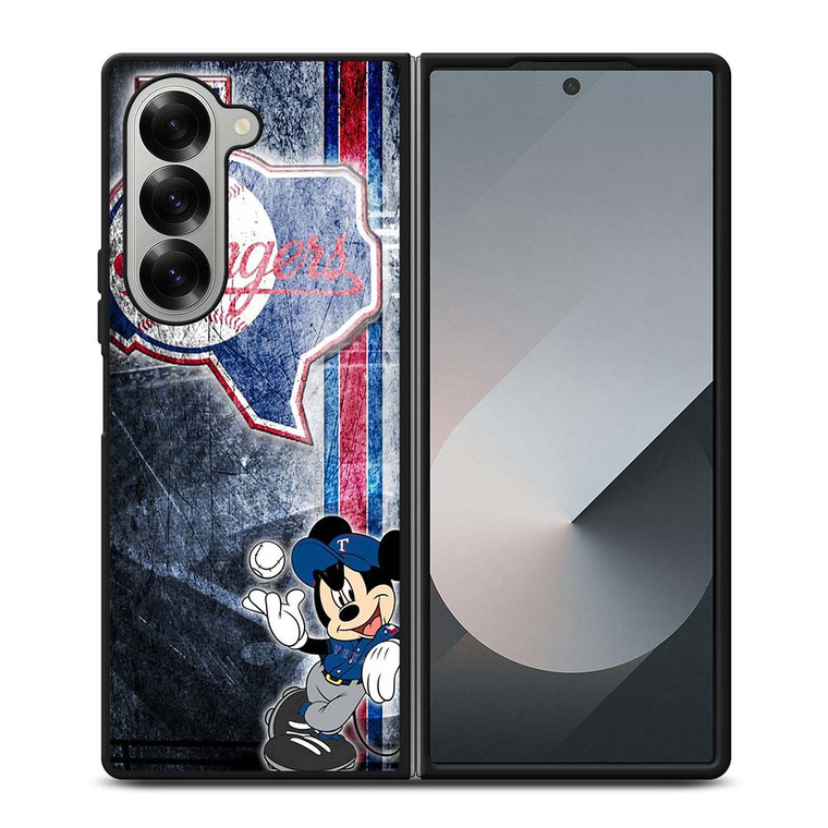 TEXAS RANGERS MICKEY MOUSE BASEBALL CLUB Samsung Galaxy Z Fold 6 Case Cover
