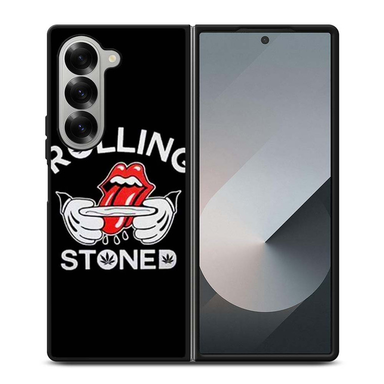 THE ROLLING STONES WEED LOGO Samsung Galaxy Z Fold 6 Case Cover