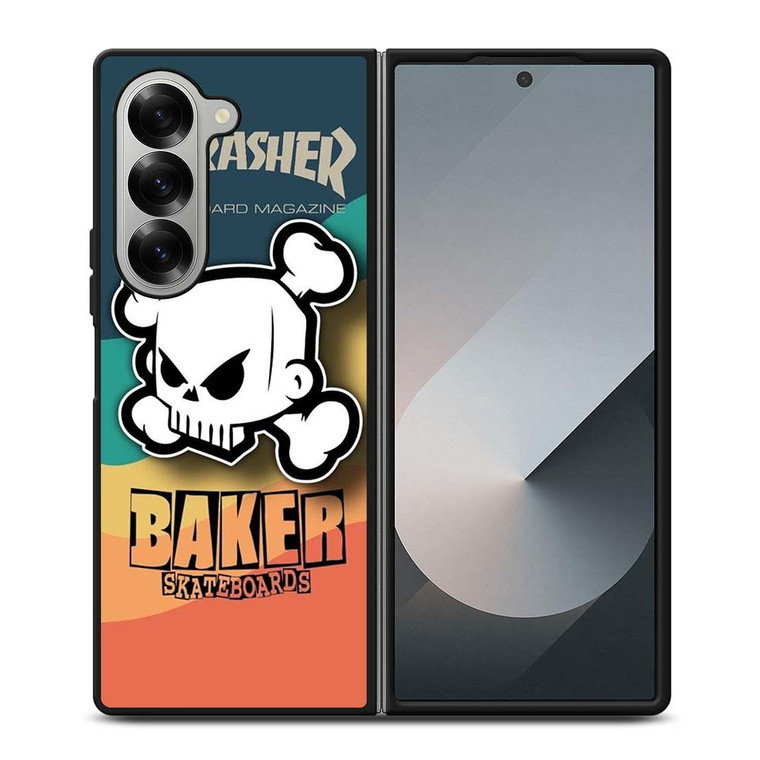 THRASHER SKATEBOARD MAGAZINE BAKER Samsung Galaxy Z Fold 6 Case Cover