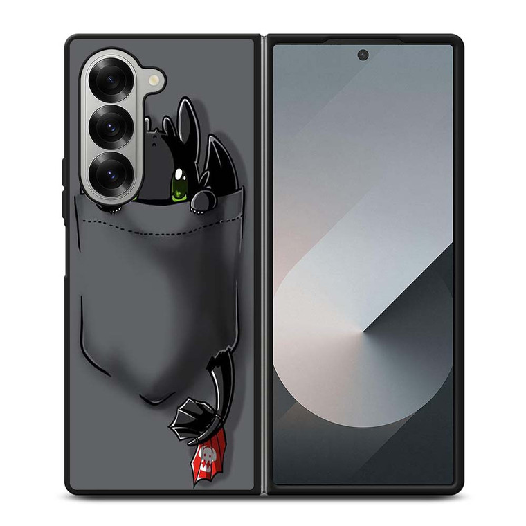 TOOTHLESS CUTE POCKET Samsung Galaxy Z Fold 6 Case Cover