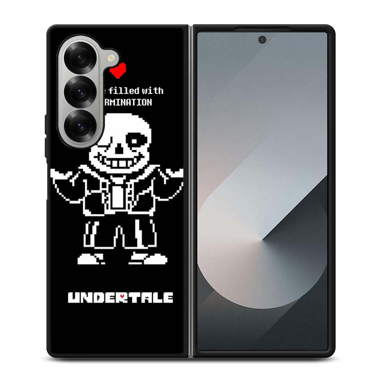 UNDERTALE SANS 8 BIT QUOTE Samsung Galaxy Z Fold 6 Case Cover