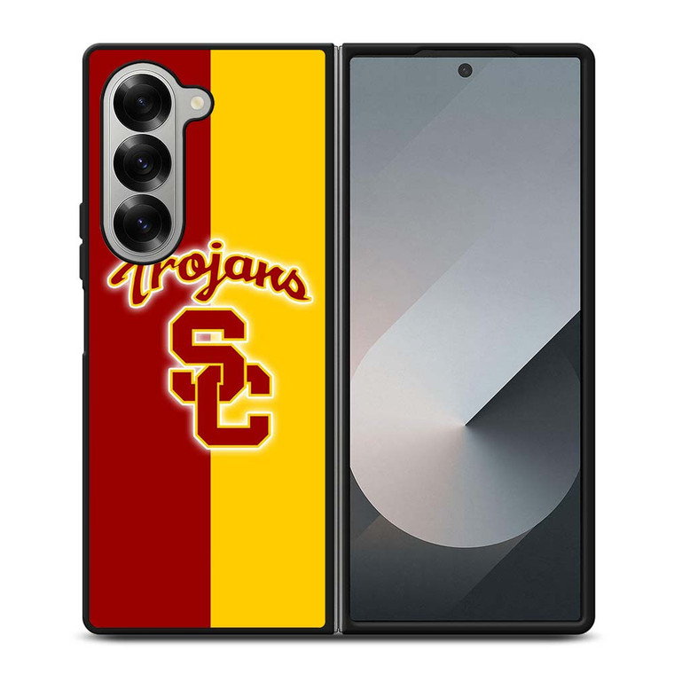 USC TROJANS BASKETBALL UNIVERSITY LOGO Samsung Galaxy Z Fold 6 Case Cover